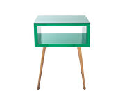 Mirror nightstand, end/ side table in green finish by La Spezia additional picture 11
