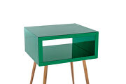 Mirror nightstand, end/ side table in green finish by La Spezia additional picture 10