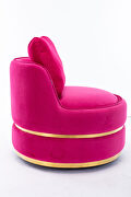 Cherry velvet swivel accent barrel chair by La Spezia additional picture 13
