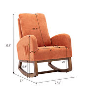 Living room comfortable rocking chair living room chair orange by La Spezia additional picture 17