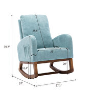 Living room comfortable rocking chair living room chair light blue by La Spezia additional picture 9