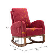 Living room comfortable rocking chair living room chair red by La Spezia additional picture 18