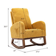 Living room comfortable rocking chair living room chair yellow by La Spezia additional picture 10