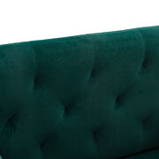 Green accent chair, leisure single sofa with rose golden feet by La Spezia additional picture 6