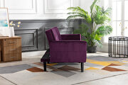 Purple velvet fabric sofa bed sleeper by La Spezia additional picture 13