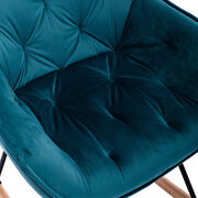 Living room comfortable rocking teal accent chair by La Spezia additional picture 7