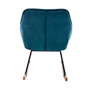 Living room comfortable rocking teal accent chair by La Spezia additional picture 8