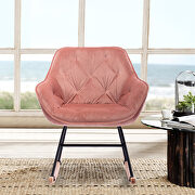 Pink velvet comfortable rocking accent chair by La Spezia additional picture 7