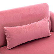Loveseat pink velvet sofa sofa with metal feet by La Spezia additional picture 4