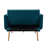 Blue velvet chaise lounge chair /accent chair by La Spezia additional picture 6