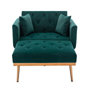 Green velvet chaise lounge chair /accent chair by La Spezia additional picture 11