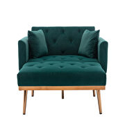 Green velvet chaise lounge chair /accent chair by La Spezia additional picture 6