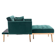 Green velvet chaise lounge chair /accent chair by La Spezia additional picture 7