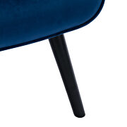 Accent chair living room/bed room, modern leisure chair navy color microfiber fabric by La Spezia additional picture 12