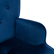 Accent chair living room/bed room, modern leisure chair navy color microfiber fabric by La Spezia additional picture 10