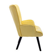 Accent chair living room/bed room, modern leisure chair yellow color microfiber fabric by La Spezia additional picture 13