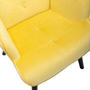 Accent chair living room/bed room, modern leisure chair yellow color microfiber fabric by La Spezia additional picture 9