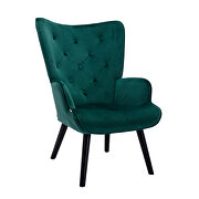 Accent chair living room/bed room, modern leisure chair green color microfiber fabric by La Spezia additional picture 13