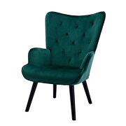Accent chair living room/bed room, modern leisure chair green color microfiber fabric by La Spezia additional picture 10