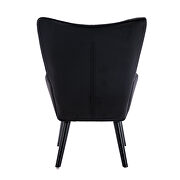 Accent chair living room/bed room, modern leisure chair black color microfiber fabric by La Spezia additional picture 4
