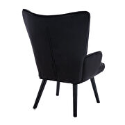Accent chair living room/bed room, modern leisure chair black color microfiber fabric by La Spezia additional picture 7