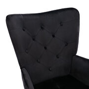 Accent chair living room/bed room, modern leisure chair black color microfiber fabric by La Spezia additional picture 8