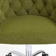 Green velvet fabric modern leisure office chair by La Spezia additional picture 9