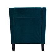 Green accent armchair living room chair with nailheads and solid wood legs additional photo 5 of 11