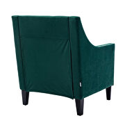 Green accent armchair living room chair with nailheads and solid wood legs by La Spezia additional picture 8