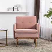 Pink velvet chaise lounge chair /accent chair by La Spezia additional picture 11