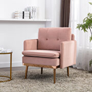Pink velvet chaise lounge chair /accent chair by La Spezia additional picture 12