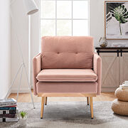 Pink velvet chaise lounge chair /accent chair by La Spezia additional picture 15