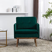 Green velvet chaise lounge chair /accent chair additional photo 2 of 14