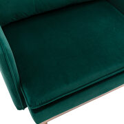 Green velvet chaise lounge chair /accent chair additional photo 4 of 14