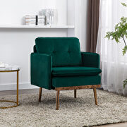 Green velvet chaise lounge chair /accent chair by La Spezia additional picture 7