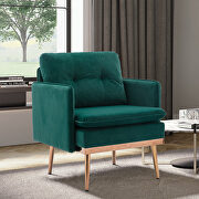 Green velvet chaise lounge chair /accent chair by La Spezia additional picture 8