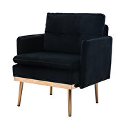 Black velvet chaise lounge chair /accent chair by La Spezia additional picture 12