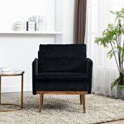 Black velvet chaise lounge chair /accent chair by La Spezia additional picture 6