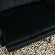 Black velvet chaise lounge chair /accent chair by La Spezia additional picture 10