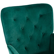 Green velvet fabric comfortable rocking chair by La Spezia additional picture 7