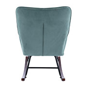 Mint green velvet fabric comfortable rocking chair by La Spezia additional picture 8