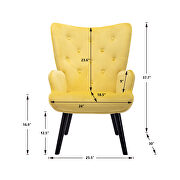 Accent chair living room/bed room, modern leisure yellow chair by La Spezia additional picture 14