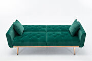 Loveseat sofa with rose gold metal feet and green velvet by La Spezia additional picture 3