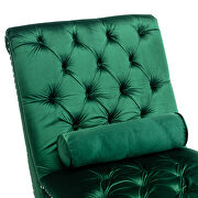 Emerald velvet leisure concubine sofa with acrylic feet by La Spezia additional picture 4