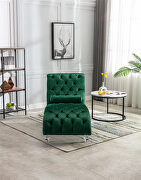 Emerald velvet leisure concubine sofa with acrylic feet by La Spezia additional picture 9