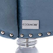 Light blue velvet leisure concubine sofa with acrylic feet by La Spezia additional picture 10