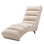 Beige linen modern chaise lounge chair by La Spezia additional picture 11