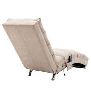Beige linen modern chaise lounge chair by La Spezia additional picture 16