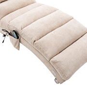 Beige linen modern chaise lounge chair by La Spezia additional picture 17