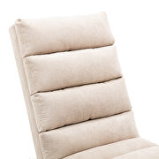 Beige linen modern chaise lounge chair by La Spezia additional picture 8